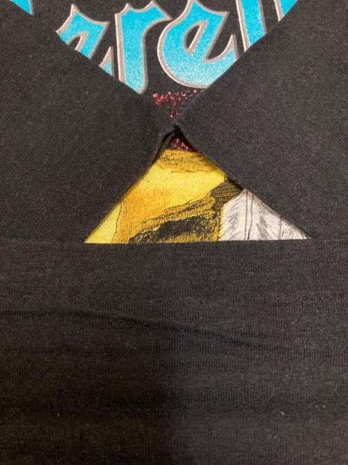 HUGGER（ハガー）HUGGER (ハガー) 80sヴィンテージTシャツ ブラック サイズ:XLの古着・服飾アイテム