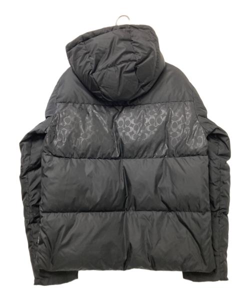 COACH（コーチ）COACH (コーチ) カラーブロック ダウン ジャケット ブラック サイズ:Sの古着・服飾アイテム