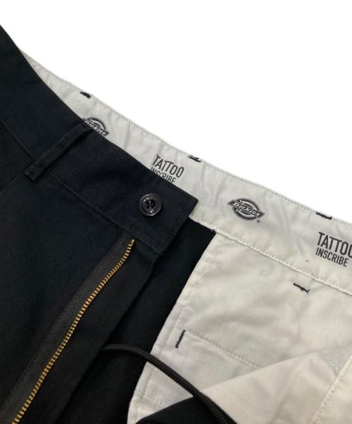 Dickies（ディッキーズ）Dickies (ディッキーズ) INSCRIBE TATTOO (インスクライブ タトゥー) MS X INS FIRE PRINT PT ブラック サイズ:XLの古着・服飾アイテム
