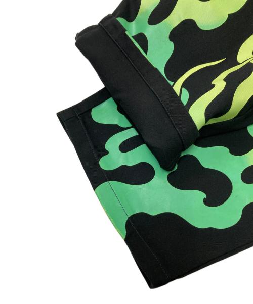 Dickies（ディッキーズ）Dickies (ディッキーズ) INSCRIBE TATTOO (インスクライブ タトゥー) MS X INS FIRE PRINT PT ブラック サイズ:XLの古着・服飾アイテム