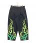 Dickies（ディッキーズ）の古着「MS X INS FIRE PRINT PT」｜ブラック