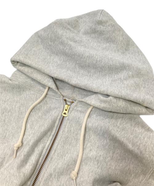 Champion REVERSE WEAVE（チャンピオン リバース ウィーブ）Champion REVERSE WEAVE (チャンピオン リバース ウィーブ) ジップフーデットスウェットシャツ グレー サイズ:Lの古着・服飾アイテム