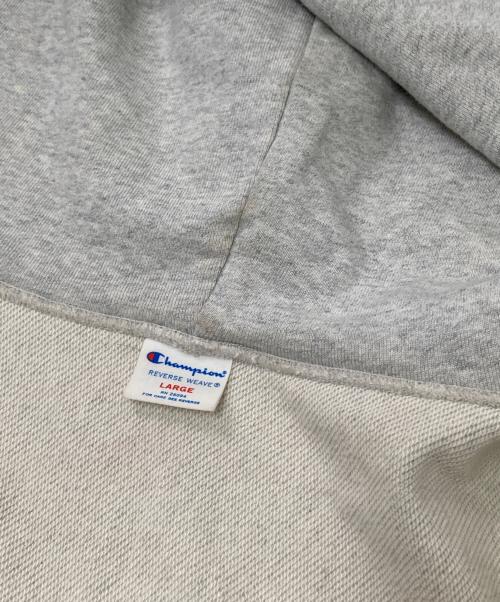 Champion REVERSE WEAVE（チャンピオン リバース ウィーブ）Champion REVERSE WEAVE (チャンピオン リバース ウィーブ) ジップフーデットスウェットシャツ グレー サイズ:Lの古着・服飾アイテム