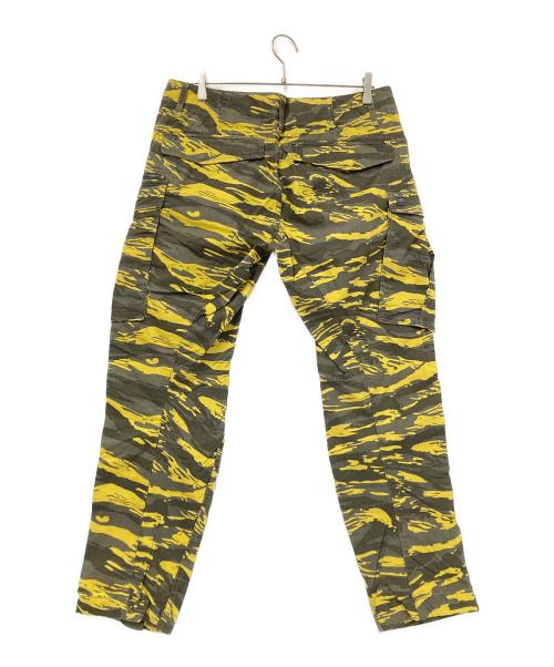G-STAR RAW（ジースターロゥ）G-STAR RAW (ジースターロゥ) タイガーカモカーゴパンツ グリーン×イエロー サイズ:W33×L30の古着・服飾アイテム