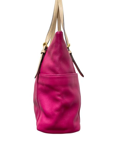 MICHAEL KORS（マイケル・コース）MICHAEL KORS (マイケル・コース) レザートートバッグ ピンク サイズ:下記参照の古着・服飾アイテム