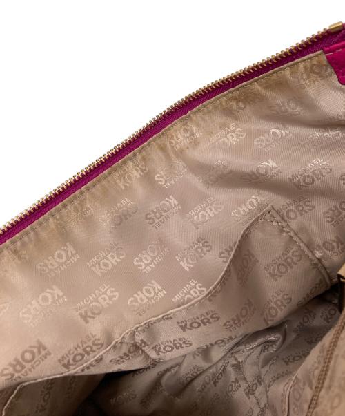 MICHAEL KORS（マイケル・コース）MICHAEL KORS (マイケル・コース) レザートートバッグ ピンク サイズ:下記参照の古着・服飾アイテム