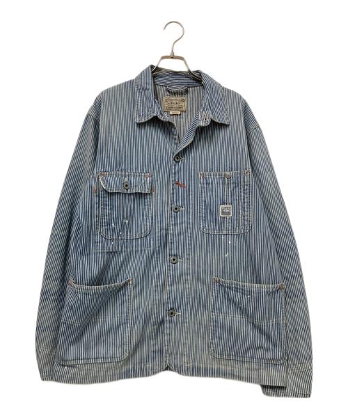 POLO RALPH LAUREN（ポロ・ラルフローレン）POLO RALPH LAUREN (ポロ・ラルフローレン) カバーオール ホワイト×ブルー サイズ:Mの古着・服飾アイテム