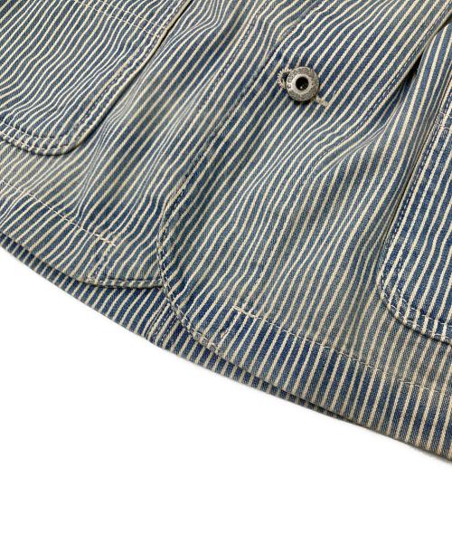 POLO RALPH LAUREN（ポロ・ラルフローレン）POLO RALPH LAUREN (ポロ・ラルフローレン) カバーオール ホワイト×ブルー サイズ:Mの古着・服飾アイテム