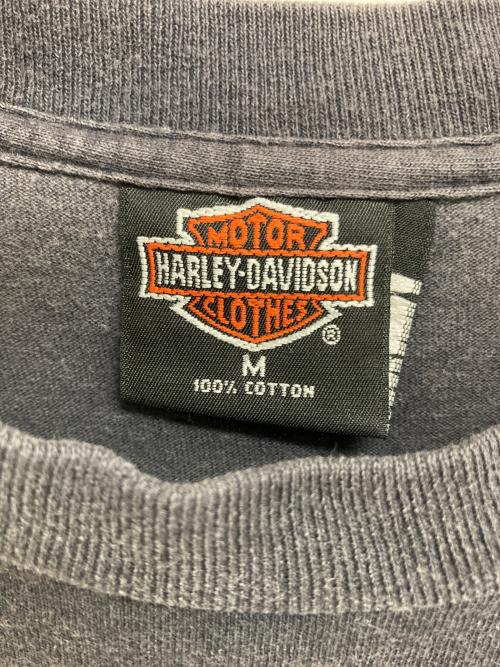 HARLEY-DAVIDSON（ハーレーダビッドソン）HARLEY-DAVIDSON (ハーレーダビッドソン) 90‘SプリントTシャツ グレー サイズ:Mの古着・服飾アイテム