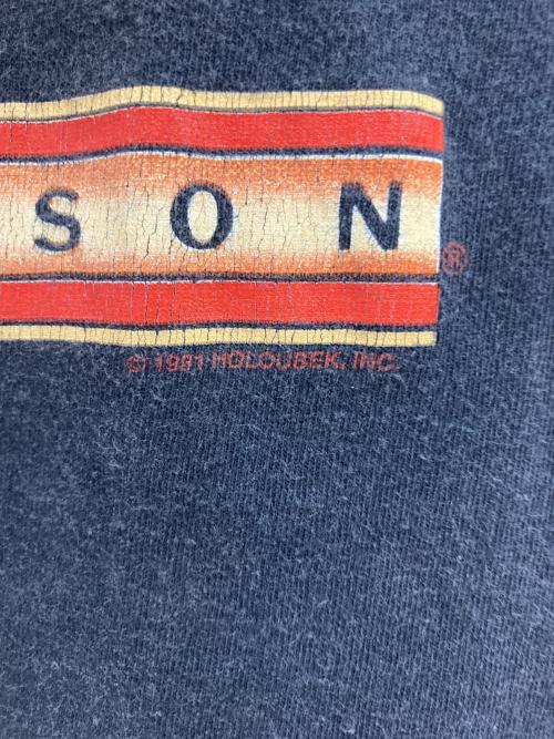 HARLEY-DAVIDSON（ハーレーダビッドソン）HARLEY-DAVIDSON (ハーレーダビッドソン) 90‘SプリントTシャツ グレー サイズ:Mの古着・服飾アイテム