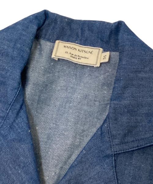 maison kitsune（メゾンキツネ）maison kitsune (メゾンキツネ) オールインワン インディゴ サイズ:34の古着・服飾アイテム