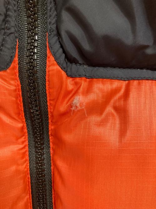 THE NORTH FACE（ザ ノース フェイス）THE NORTH FACE (ザ ノース フェイス) ヌプシダウンベスト オレンジ×ブラック サイズ:Mの古着・服飾アイテム