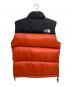 THE NORTH FACE (ザ ノース フェイス) ヌプシダウンベスト オレンジ×ブラック サイズ:M：8000円