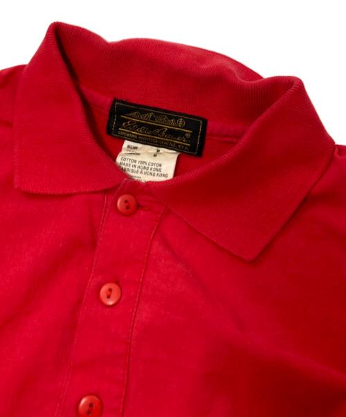 Eddie Bauer（エディーバウアー）Eddie Bauer (エディーバウアー) 長袖ポロシャツ レッド サイズ:Mの古着・服飾アイテム