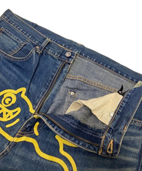 BILLIONAIRE BOYS CLUB（ビリオネアボーイズクラブ）BILLIONAIRE BOYS CLUB (ビリオネアボーイズクラブ) ドッグラン刺繍デニムパンツデニムパンツ インディゴ サイズ:XLの古着・服飾アイテム