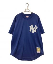 MITCHELL & NESS（ミッチェルアンドネス）の古着「ベースボールシャツ」｜ネイビー