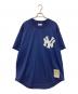 MITCHELL & NESS（ミッチェルアンドネス）の古着「ベースボールシャツ」｜ネイビー
