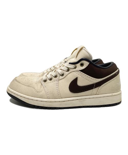 NIKE（ナイキ）NIKE (ナイキ) AIR JORDAN 1 LOW PRM ベージュ×ブラウン サイズ:27.0cmの古着・服飾アイテム