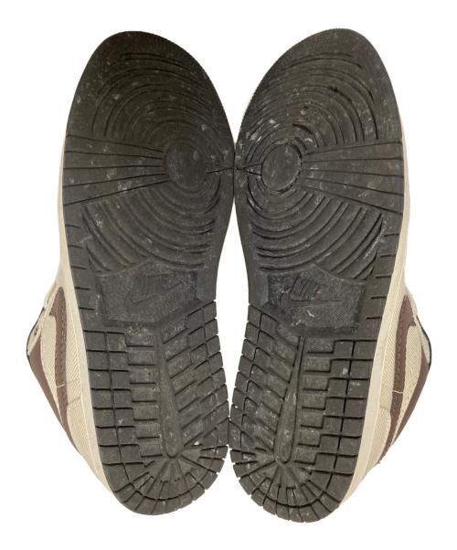 NIKE（ナイキ）NIKE (ナイキ) AIR JORDAN 1 LOW PRM ベージュ×ブラウン サイズ:27.0cmの古着・服飾アイテム