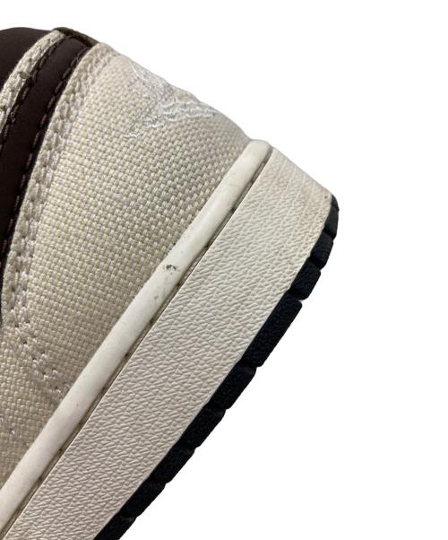 NIKE（ナイキ）NIKE (ナイキ) AIR JORDAN 1 LOW PRM ベージュ×ブラウン サイズ:27.0cmの古着・服飾アイテム