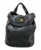 Marc by Marc Jacobsマークバイマークジェイコブス）の古着「レザーリュック」｜ブラック