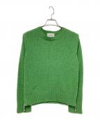 beautiful peopleビューティフルピープル）の古着「british wool side zipper pullover」｜グリーン