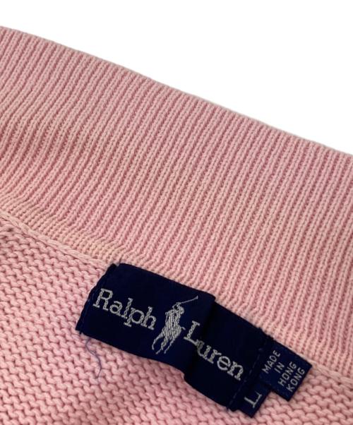 RALPH LAUREN（ラルフローレン）RALPH LAUREN (ラルフローレン) 半袖ニット ピンク サイズ:Lの古着・服飾アイテム