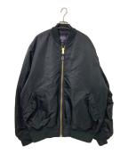 ALPHAアルファ）の古着「フライトジャケット」｜ブラック