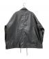 ADRER (アドラー) フェイクレザージャケット ブラック サイズ:M：4500円
