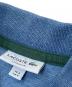 中古・古着 LACOSTE (ラコステ) 配色リブニットインディゴポロシャツ ブルー サイズ:US:S：6000円