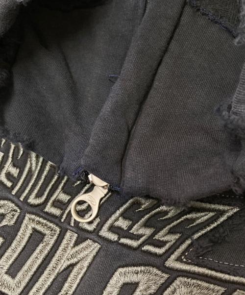 PERSONSOUL（パーソンソウル）PERSONSOUL (パーソンソウル) ハーフジップスウェット ブラウン×ブラック サイズ:Sの古着・服飾アイテム