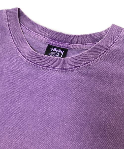 stussy（ステューシー）stussy (ステューシー) プリントTシャツ パープル サイズ:Mの古着・服飾アイテム