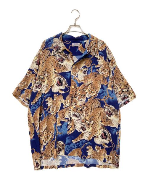 Sun Surf SPECIAL EDITION（サンサーフ・スペシャルエディション）Sun Surf SPECIAL EDITION (サンサーフ・スペシャルエディション) “ONE HUNDRED TIGERS （百虎）” ネイビー サイズ:XLの古着・服飾アイテム