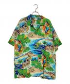 Sun Surf SPECIAL EDITIONサンサーフ・スペシャルエディション）の古着「アロハシャツ」｜グリーン×ベージュ