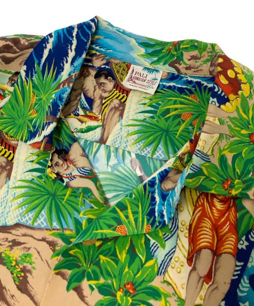 Sun Surf SPECIAL EDITION（サンサーフ・スペシャルエディション）Sun Surf SPECIAL EDITION (サンサーフ・スペシャルエディション) アロハシャツ グリーン×ベージュ サイズ:XLの古着・服飾アイテム