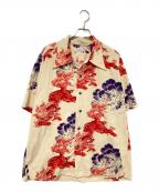 Sun Surfサンサーフ）の古着「“唐獅子牡丹 KARAJISHI BOTAN”」｜ベージュ