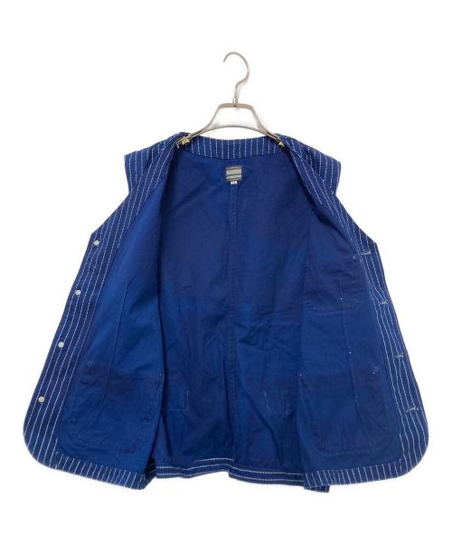MOMOTARO JEANS（桃太郎ジーンズ）MOMOTARO JEANS (桃太郎ジーンズ) ワークベスト ネイビー サイズ:44の古着・服飾アイテム