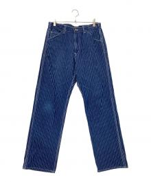 MOMOTARO JEANS（桃太郎ジーンズ）の古着「ヒッコリーパンツ」｜ネイビー