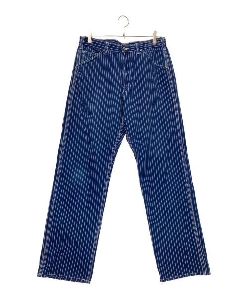 MOMOTARO JEANS（桃太郎ジーンズ）MOMOTARO JEANS (桃太郎ジーンズ) ヒッコリーパンツ ネイビー サイズ:W34の古着・服飾アイテム