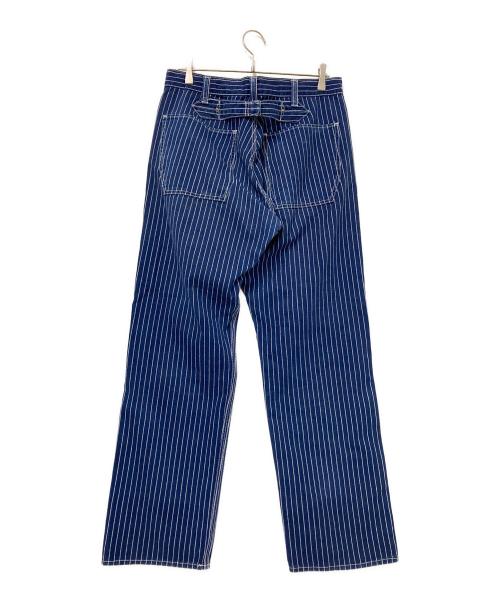 MOMOTARO JEANS（桃太郎ジーンズ）MOMOTARO JEANS (桃太郎ジーンズ) ヒッコリーパンツ ネイビー サイズ:W34の古着・服飾アイテム