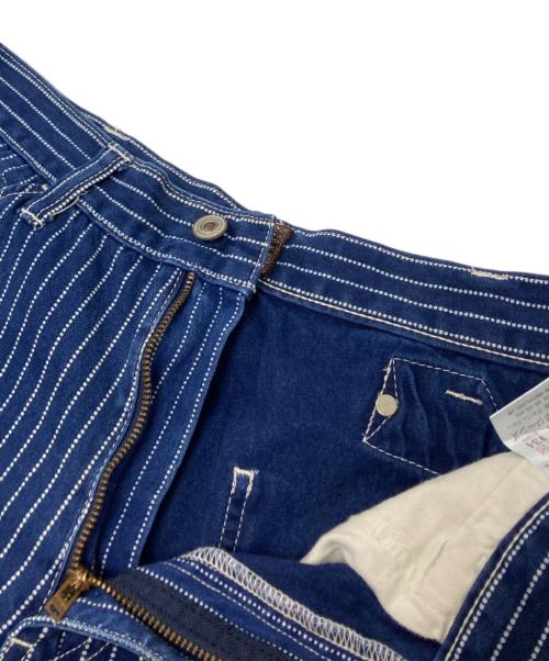 MOMOTARO JEANS（桃太郎ジーンズ）MOMOTARO JEANS (桃太郎ジーンズ) ヒッコリーパンツ ネイビー サイズ:W34の古着・服飾アイテム