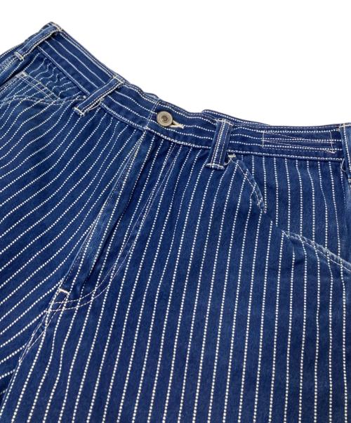 MOMOTARO JEANS（桃太郎ジーンズ）MOMOTARO JEANS (桃太郎ジーンズ) ヒッコリーパンツ ネイビー サイズ:W34の古着・服飾アイテム