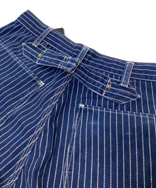 MOMOTARO JEANS（桃太郎ジーンズ）MOMOTARO JEANS (桃太郎ジーンズ) ヒッコリーパンツ ネイビー サイズ:W34の古着・服飾アイテム