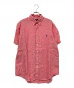 POLO RALPH LAURENポロ・ラルフローレン）の古着「半袖リネンBDシャツ」｜ピンク