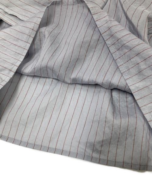 IENA LA BOUCLE（イエナ ラ ブークル）IENA LA BOUCLE (イエナ ラ ブークル) タックカラーブラウス ブラウン×ブルー サイズ:下記参照の古着・服飾アイテム