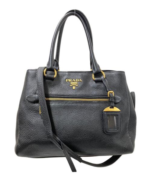 PRADA（プラダ）PRADA (プラダ) 2WAYバッグ ブラックの古着・服飾アイテム