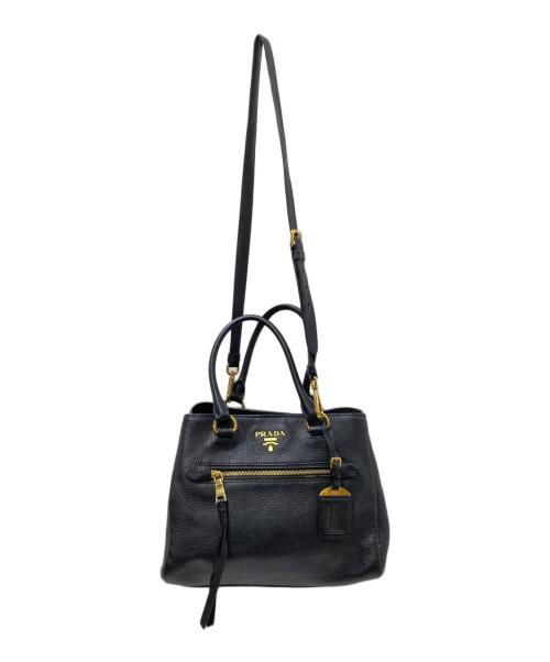 PRADA（プラダ）PRADA (プラダ) 2WAYバッグ ブラックの古着・服飾アイテム