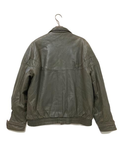 sanjui（サンジュウイ）sanjui (サンジュウイ) レザージャケット グレー サイズ:Mの古着・服飾アイテム