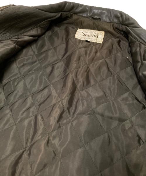 sanjui（サンジュウイ）sanjui (サンジュウイ) レザージャケット グレー サイズ:Mの古着・服飾アイテム