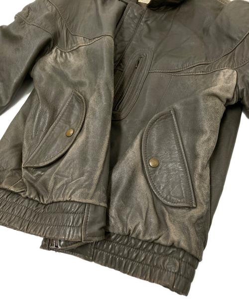 sanjui（サンジュウイ）sanjui (サンジュウイ) レザージャケット グレー サイズ:Mの古着・服飾アイテム